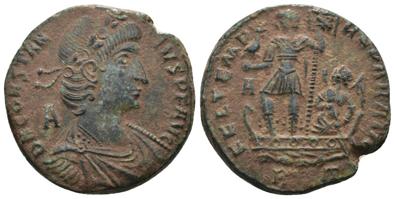 Constantinus II. (337-367 AD). Æ Follis. Heraclea. artificial sandpatina. Weight...