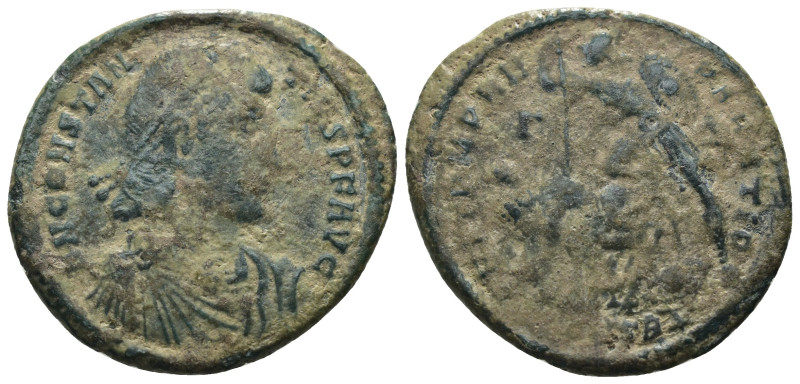 Constantius II Æ Centenionalis. Constantinople, AD 351-355. Weight 4,76 gr - Dia...