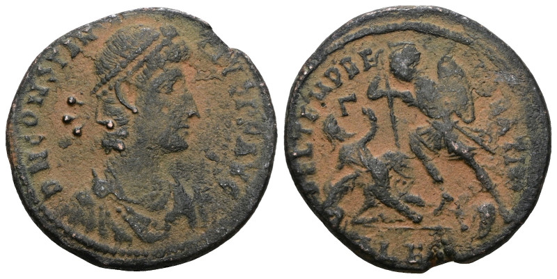 Constantius II., 337-361. - für Constantius Gallus. Æ centenıonalıs. Artificial ...