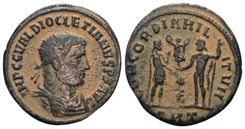 Diocletianus (284-305) AE Antoninianus. Antıoch. Artificial sandpatina. Weight 2...