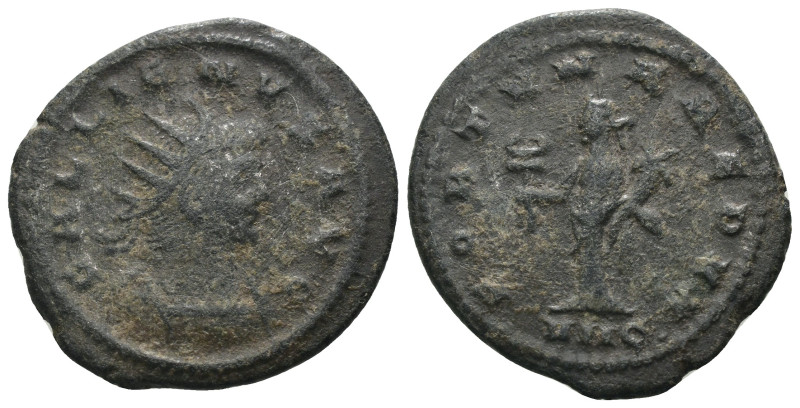 Gallienus. (253-268 AD) BI Antoninian. Antioch. Weight 3,62 gr - Diameter 21 mm