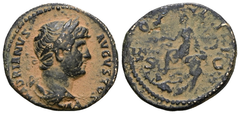 HADRIAN. 117-138 AD. Æ . Struck circa 124-128 AD. Laureate and draped bust right...