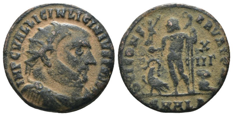 Licinius I AD 308-324. Heraklea, Follis Æ. Artificial sandpatina. Weight 2,89 gr...