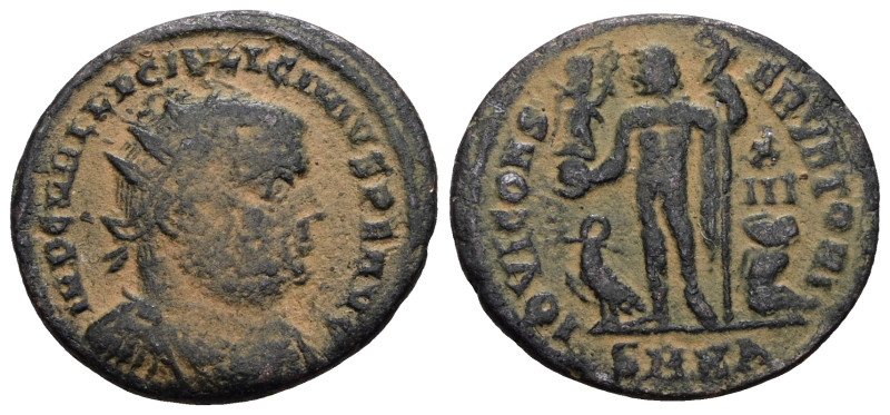 Licinius I, ca. 321-4 AD, AE Follis, Cyzicus Mint. Artificial sandpatina. Weight...