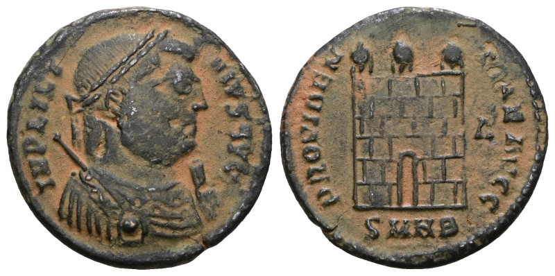 Licinius I. AE 3, Reduced Follis; Licinius I; 308-324 AD. Artificial sandpatina....