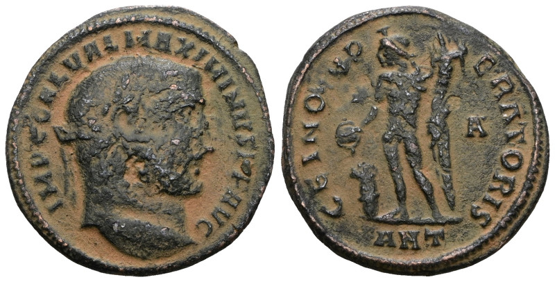 Maximianus I Herculius (285 - 310) AE Follis .Antıoch .. Artificial sandpatina.W...