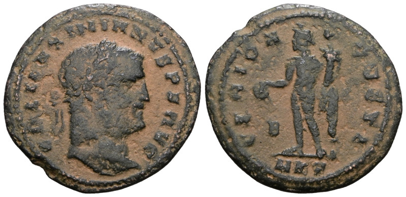 Maximianus I., 285-305. Æ-Follis, 294/295, Nicomedia. Artificial sandpatina. Wei...