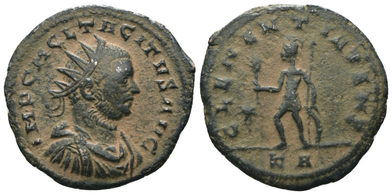 Tacitus AD 275-276. Cyzicus. Antoninianus Æ. Artificial sandpatina. Weight 3,20 ...