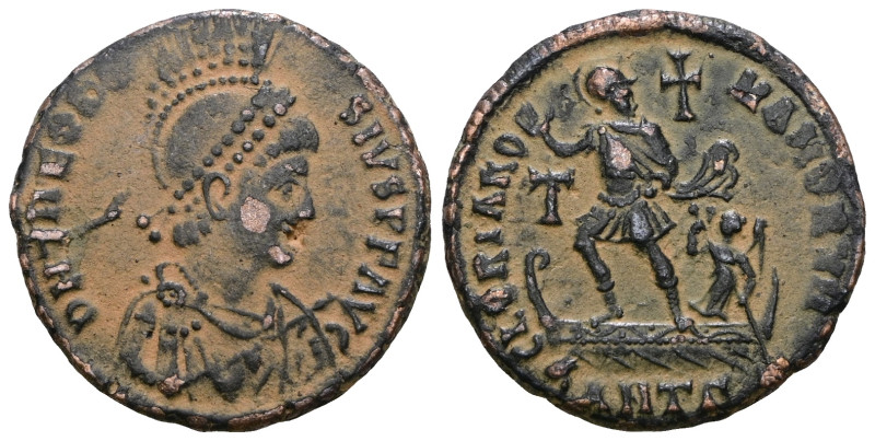 Theodosius I. AD 379-395. Struck AD 383-388. Antioch Centenionalis. . Artificial...