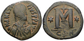 Anastasius I AE Follis, Constantinopolis Anastasius I (491-518 AD). AE Follis. . Artificial sandpatina.. Weight 16,56 gr - Diameter 32 mm