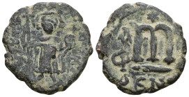 Arab-Byzantine. Umayyad Caliphate.. Artificial sandpatina.Weight 4,19 gr - Diameter 19 mm