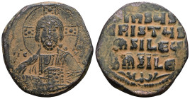 Byzantine Byzantine Anonymous Class A2, Basil II. Follis; Anonymous Class A2, Basil II; 975-1026. . Artificial sandpatina.. Weight 9,07 gr - Diameter ...