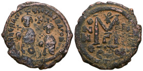 Heraclius AE Follis, Seleucia Isauriae Heraclius (610-641 AD). . Artificial sandpatina.Weight 9,50 gr - Diameter 28 mm