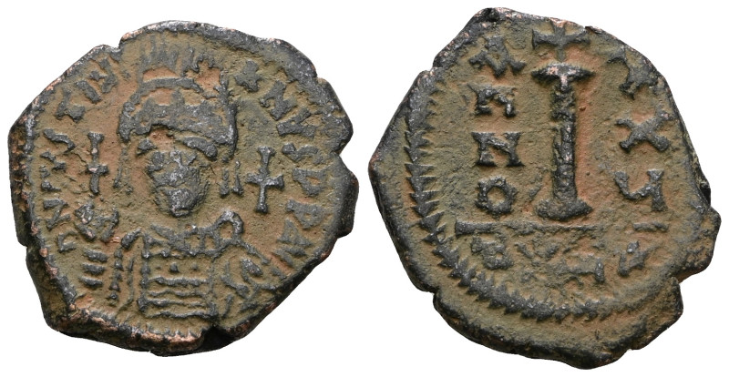 JUSTINIANUS I, 527-565, Ae-Decanummium. Artificial sandpatina.Weight 5,47 gr - D...