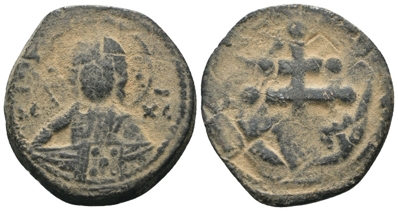 Michael VII. Ducas. (1071-1079 AD). Æ Follis. Constantinople. artificial sandpat...