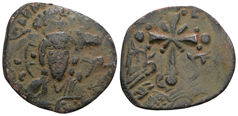 Nicephorus III (1078-1081) AE Follis. Class I, Constantinopolis. Artificial sand...