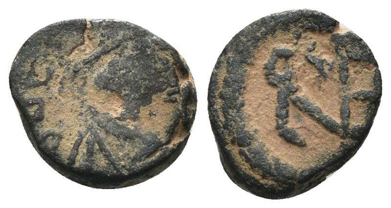 VANDALS. Pseudo-Imperial coinage. Æ Nummus. In the name of Anastasius I, 491-518...