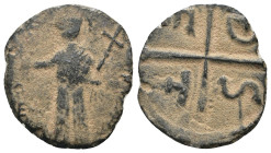 Antioch, Tancred (Regent, 1101-1112). Æ Follis. . artificial sandpatina.Weight 1,47 gr - Diameter 16 mm