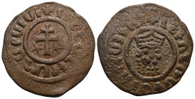 Armenia, Cilician Armenia, Levon I or Levon II Æ Tank. AD 1198-1219. Weight 6,84 gr - Diameter 27 mm