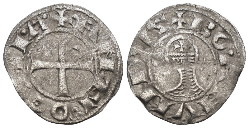 Crusader States, Antioch (Principality). Bohémond IV AR Denier. Second reign, 12...