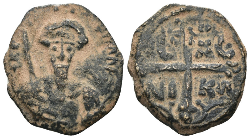 Crusader States, Antioch (Principality). Tancred, regent, Æ Follis. 1101-1112. a...