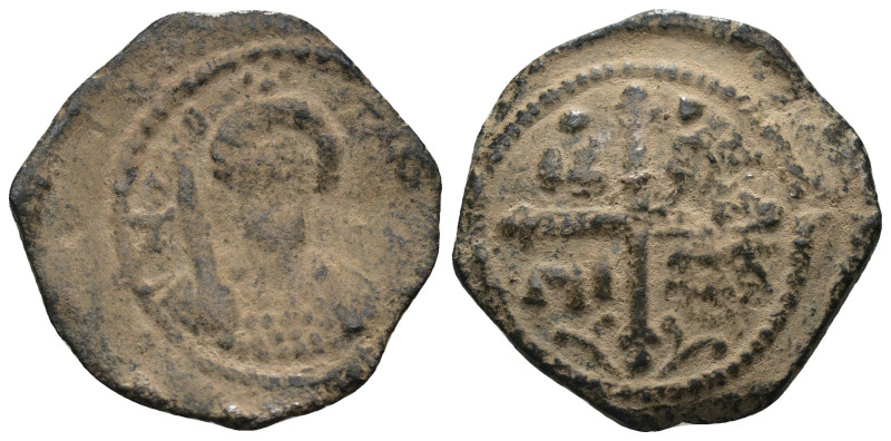 Crusader States, Antioch (Principality). Tancred, regent, Æ Follis. 1101-1112. a...