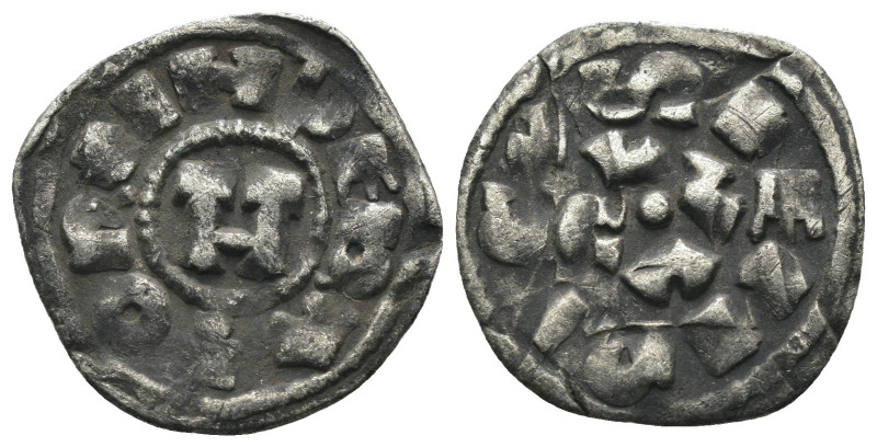 Italy. Lucca. Heinrich III-V. (1039-1125 AD) AR Denaro. Weight 0,95 gr - Diamete...