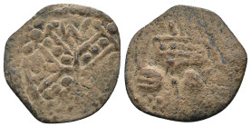 Islamic uncertain ae.. artificial sandpatina.Weight 0,73 gr - Diameter 16 mm