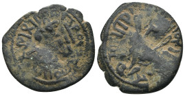 Byzantine-Islamic. Umayyad Fals `Abd al-Malik ibn Marwan. (685-705 AD) CU. Weight 2,99 gr - Diameter 21 mm