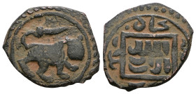 Islamıc Mamluks AE. . Artificial sandpatina.Weight 2,78 gr - Diameter 17 mm
