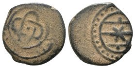 Islamic uncertain ae. Artificial sandpatina. Weight 2,20 gr - Diameter 14 mm
