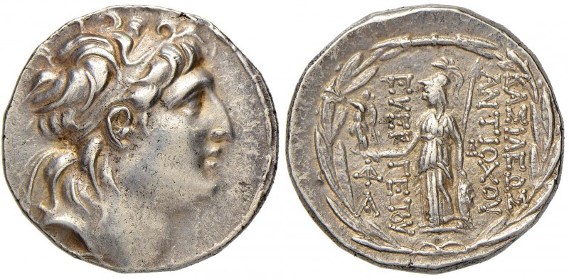 REGNO DI SIRIA Antioco VII (138-129 a.C.) Tetradramma – Busto diademato a d. - R...