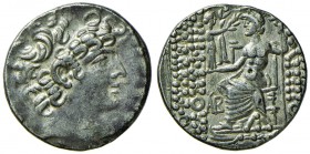 REGNO DI SIRIA Filippo Filadelfo (93-83 a.C.) Tetradracma – Testa diademata a d. – R/ Zeus seduto a s. – Sear 7196 AG (g 15,28) 
BB+