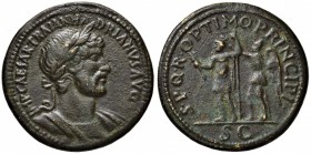 Adriano (117-138) Sesterzio, fuso, produzione di fine Ottocento – AE (g 27,14)
BB