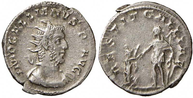 Gallieno (253-268) Antoniniano (Treveri) Busto radiato a d. - R/ RESTITVT GALLIA...