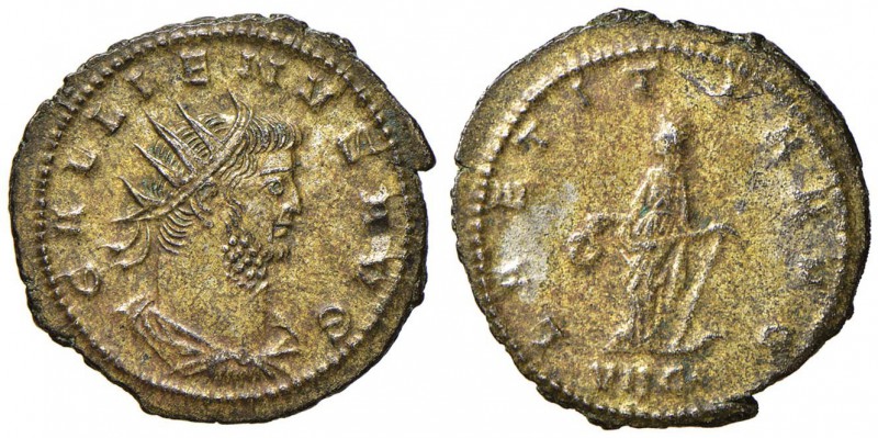 Gallieno (253-268) Antoniniano (Antiochia) Busto radiato a d. - R/ La Letizia st...