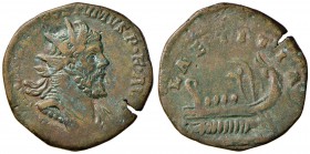 Postumo (260-268) Doppio sesterzio (zecca gallica) Busto radiato a d. - R/ LAETITIA AVG, nave a d. – RIC 143/147 AE (g 16,42) Ex Nomisma 45, lotto 238...