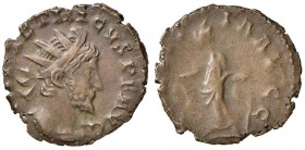 Vittorino (269-271) Antoniniano (Treviri) Busto radiato a d. – R/ La Letizia stante a s. – AE (g 2,40) Con cartellino Rauch
SPL