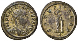 Tacito (275-276) Antoniniano (Ticinum) Busto radiato a d. - R/ La Sicurezza stante a s. – RIC 163 MI (g 4,30)
SPL