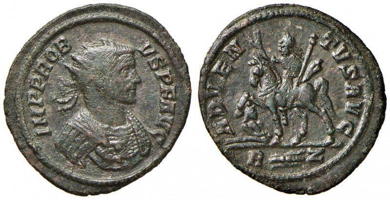 Probo (270-275) Antoniniano (Roma) Busto radiato a d. - R/ L’imperatore a cavall...