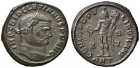 Diocleziano (284-305) Follis (Antiochia) Busto laureato a d. - R/ Genio stante a s. – RIC 54a AE (g 10,25)
BB