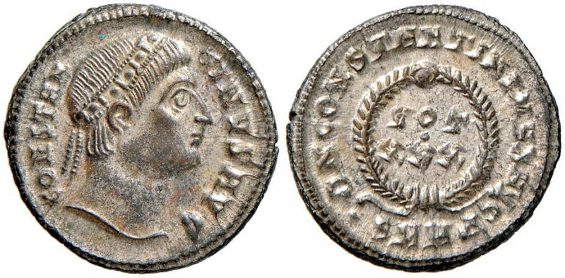 Costantino (307-337) Follis (Heraclea) Busto diademato a d. - R/ D N CONSTANTINI...
