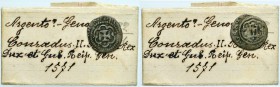 GENOVA Dogi Biennali (1528-1797) Soldino 15 (?) – MIR 250 AG (g 0,89) Con cartellino di vecchia raccolta
MB