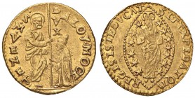 VENEZIA Alvise Mocenigo (1570-1577) Zecchino – Pa. 2 AU (g 3,48) Colpi al bordo
SPL
