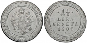 VENEZIA Francesco II (1798-1805) Lira e mezza 1802 A – Pag. 8 MI (g 12,10)
SPL