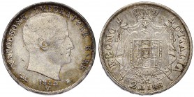 VENEZIA Napoleone (1805-1814) 2 Lire 1812 Puntali sagomati – Pag. 20a AG (g 9,91) R 
BB/BB+