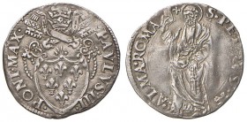 Paolo III (1534-1549) Grosso – Munt. 71 AG (g 1,75) Ondulazioni del tondello 
BB+