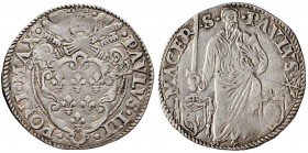 Paolo III (1534-1549) Macerata - Giulio – Munt. 144 AG (g 3,24) 
BB