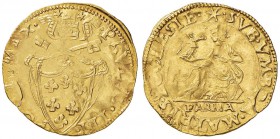 Paolo III (1534-1549) Parma – Scudo d’oro – Munt. 157 AU (g 3,34) R Screpolature da piegatura 
BB+