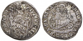 Giulio III (1550-1555) Grosso – Munt. 39 AG (g 1,40) Foro otturato 
BB